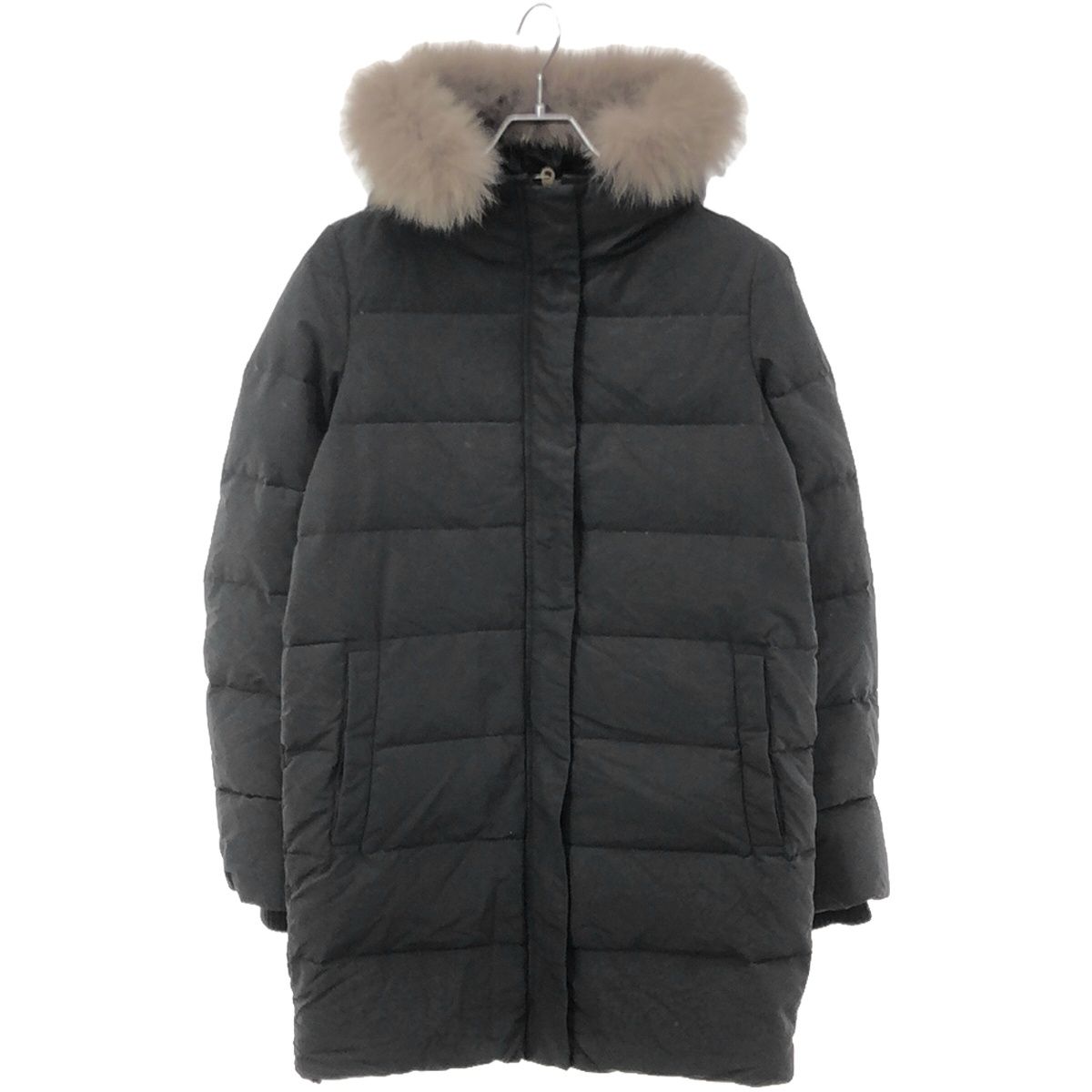 DUVETICA - DUVETICA デュベティカ 15AW CAITLIN フォックスファーダウンコート 1165-FGM ブラック 40 DUVETICA デュベティカ 15AW CAITLIN フォックスファーダウン