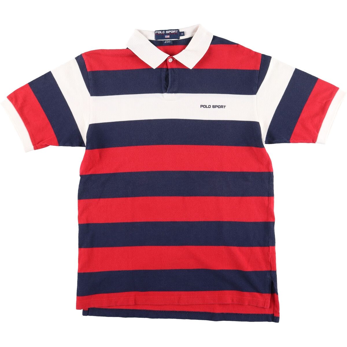 古着 ラルフローレン Ralph Lauren POLO SPORT ポロスポーツ 半袖 ボーダー ポロシャツ メンズM/eaa427579