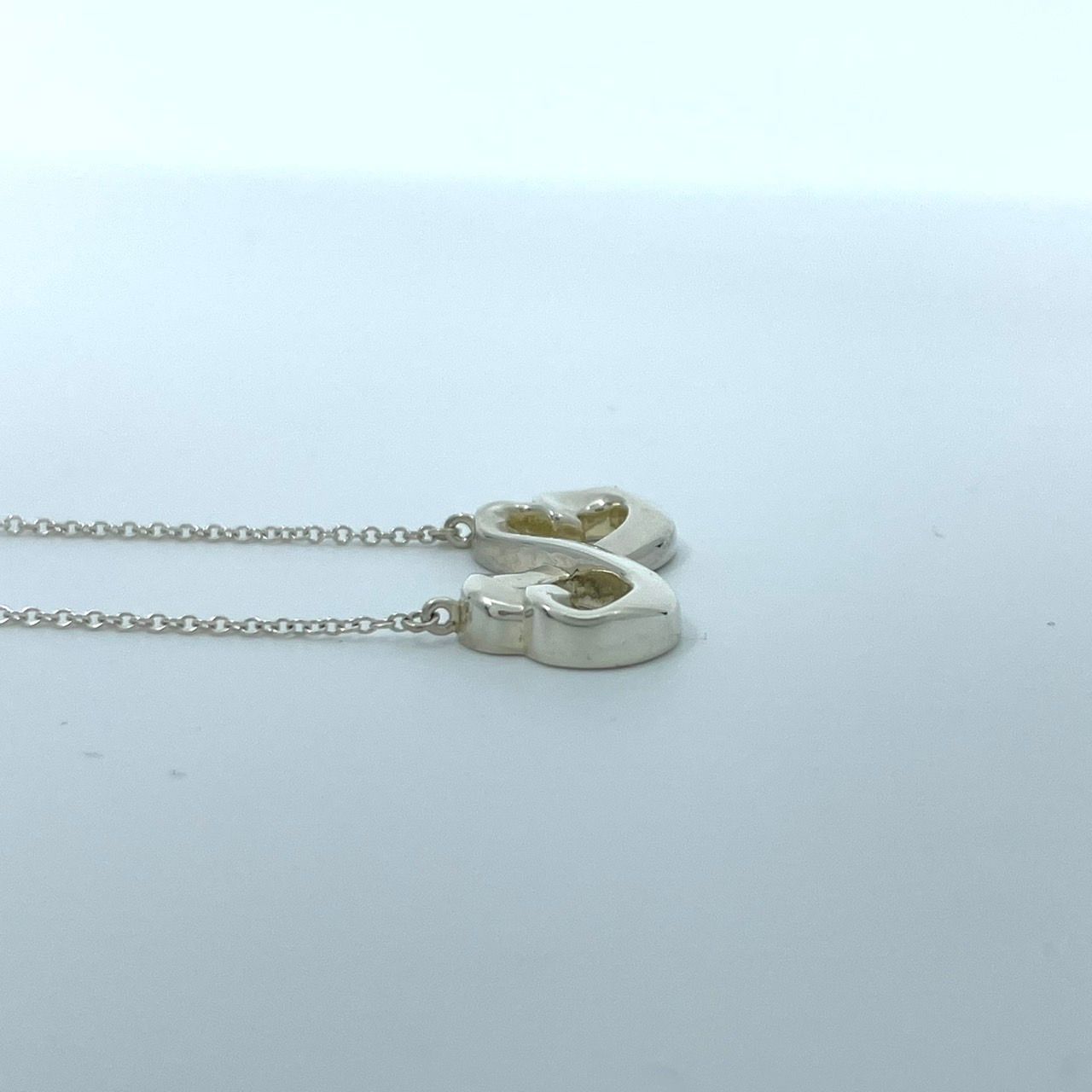 美品 TIFFANY & Co. ティファニー ネックレス ダブルラヴィング