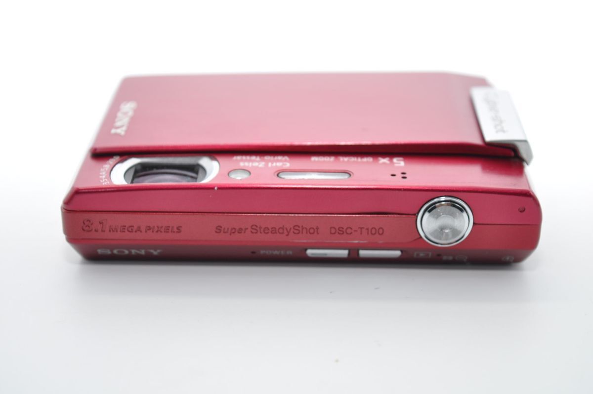 SONY デジタルカメラ Cyber-Shot(サイバーショット) T100 レッド DSC 