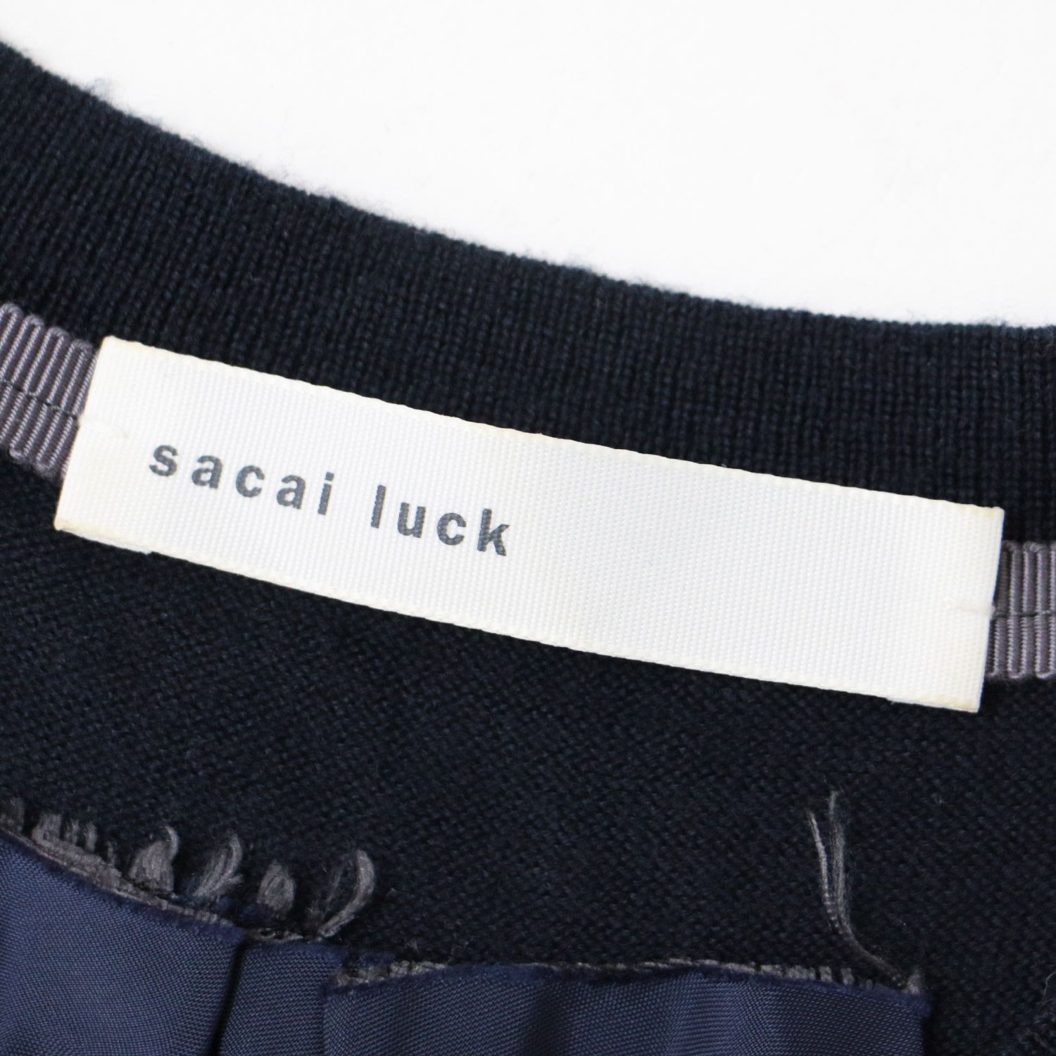 sacai luck - sacai luck バックチュール デニムシャツの+