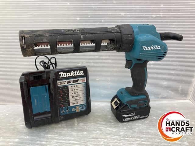 品 なセット品 マキタ コーキングガン バッテリー 18V5.0Ah 充電器付 LED点灯しません CG180D makita
