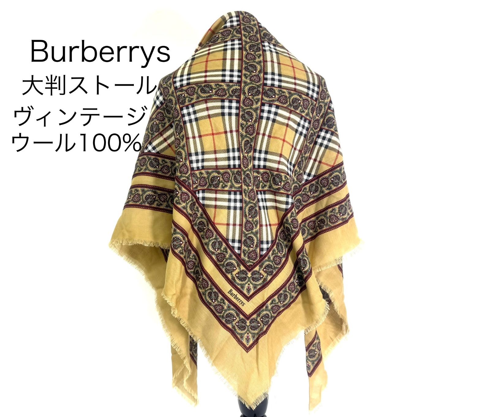 Burberrys バーバリー 大判ストール スカーフ ショール ポンチョ Burberrys バーバリー 大判ストール スカーフ ショール ポンチョ