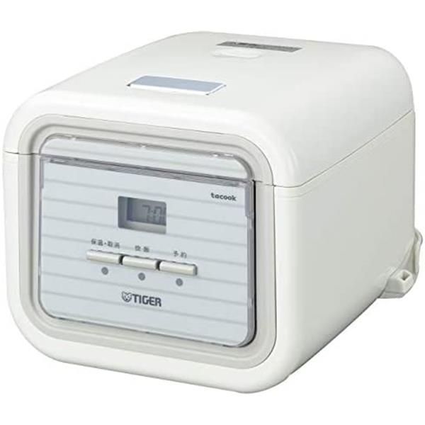 タイガー魔法瓶　炊飯器 3合 マイコン シンプルホワイト tacook タイガー魔法瓶 炊飯器 3合 マイコン シンプルホワイト tacook