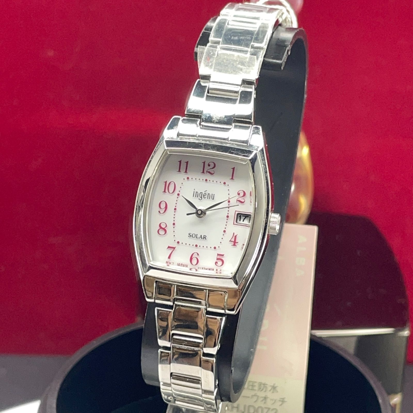 ☆未使用 ソーラーウォッチ SEIKO ALBA 純正SSベルト 腕時計