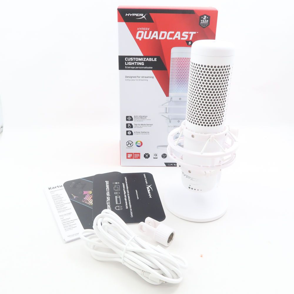 HyperX ハイパーエックス QUADCAST S マイク コンデンサーマイク スタンド HD134