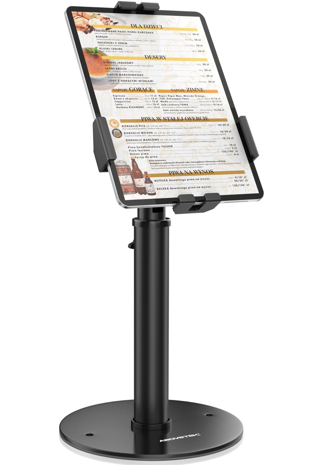 人気商品 盗難防止 | 高さ調節 | 360°回転 | タブレットキオスクスタンド | AboveTEK ホルダー | ロック式 POS | エアレジ | セキュリティ対策 | 卓上型 | 7.911インチ | iPad Air Pro HP など |