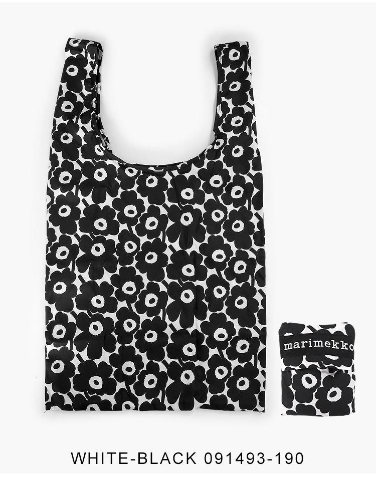 新品未使用 マリメッコ トートバッグ エコバッグ 折りたたみ コンパクト ウニッコ スマートバッグ marimekko SMARTBAG