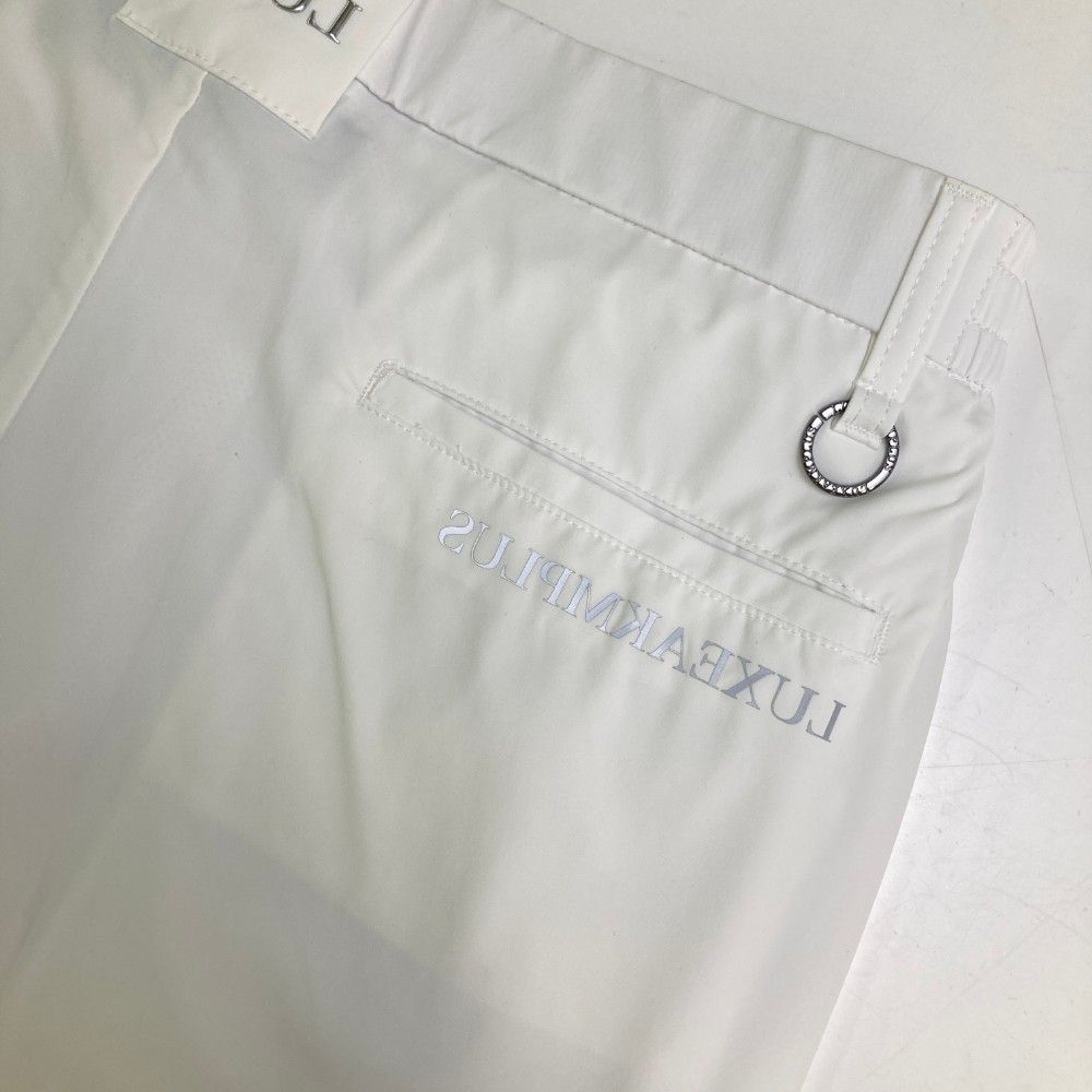 サイズ：S LUXEAKMPLUS リュクスエイケイエムプラス 2024年モデル ストレッチパンツ  ホワイト系 [240101422826] ゴルフウェア メンズ ストスト サイズ：S LUXEAKMPLUS リュクスエイケイエムプラス 2024年