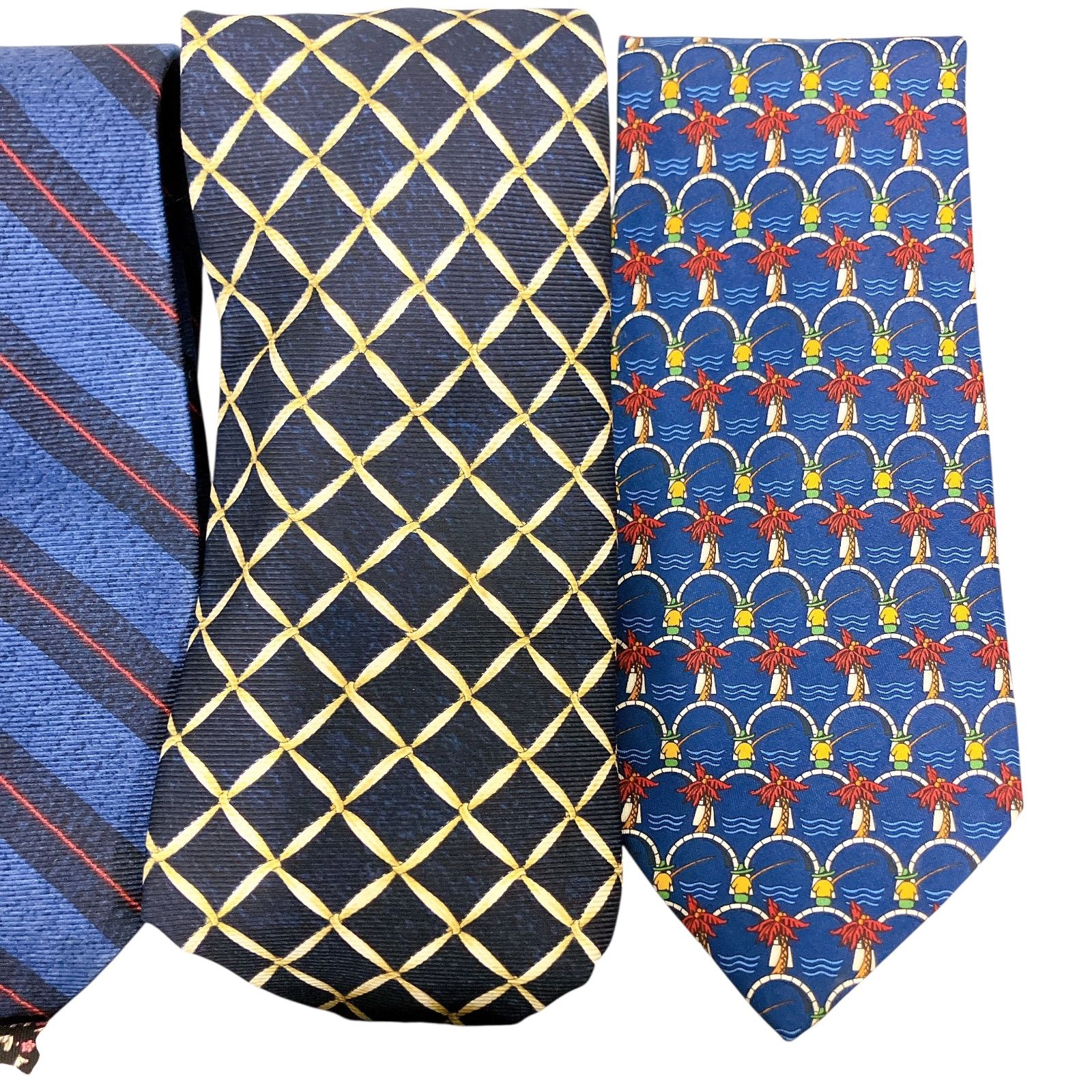 ネクタイ　9本まとめ売り（VUITTON、BVLGARI、Brioni） ネクタイ 9本まとめ売り（VUITTON、BVLGARI、Brioni）