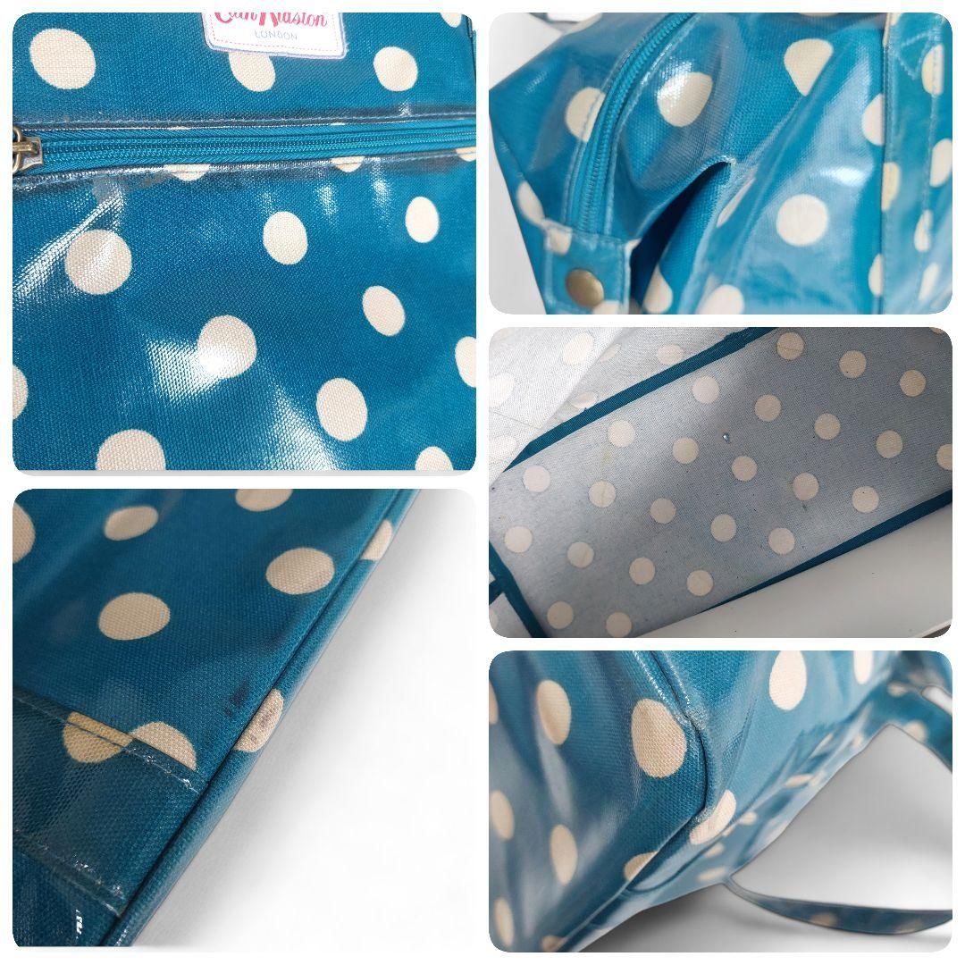 新品未使用Cath Kidston 水玉 トートバッグ 2way A4OK 美品 キャスキッドソン トートバッグ 水玉 撥水 ドット A4 大