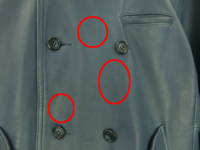 ポータークラシック シープスキン レザーJKT 革ジャン ブルー Porter