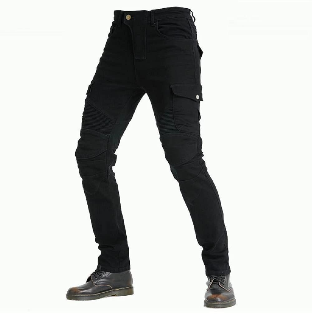 ストレッチ素材 メンズ ライディング レーシング 保護 005 膝パッド 大腿骨パッド 春夏秋 耐久耐磨 プロテクター付き 膝当て ニーパッド オートバイ バイクウェア デニム ジーンズ ライダーパンツ GOHAN