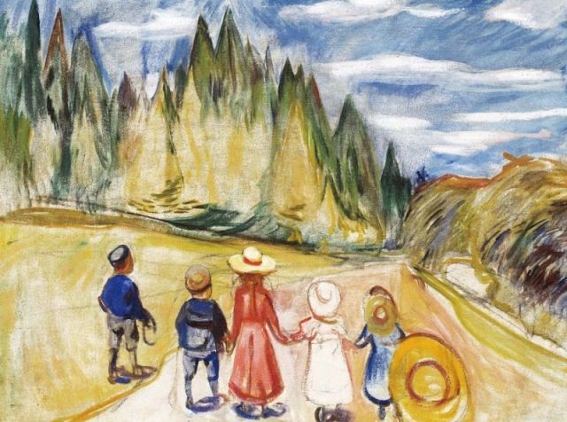 種類2：f6 額絵 ムンク お伽の森の子供たち f8・f6・f4サイズ 世界の
