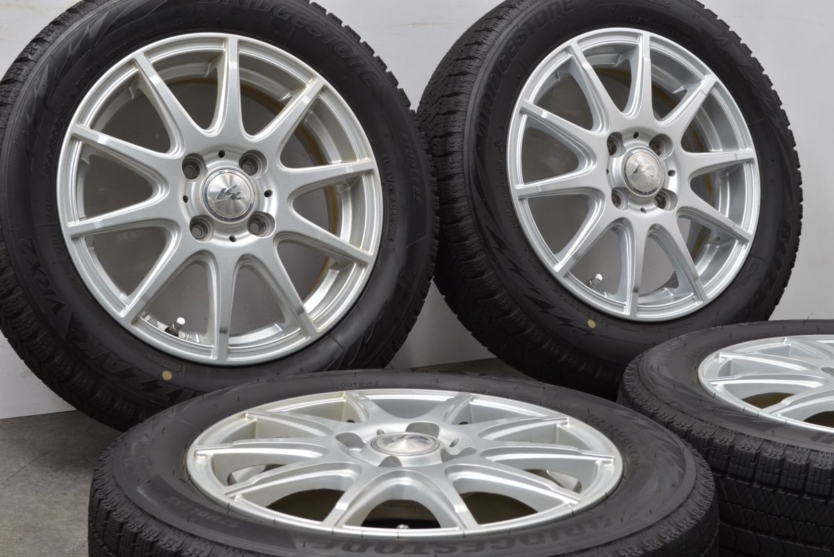 【バリ溝】KRAIT II 14in 4.5J +45 PCD100 ブリヂストン ブリザック VRX2 155/65R14 N-BOX WGN デイズ サクラ ワゴンR タント ムーヴ ミラ