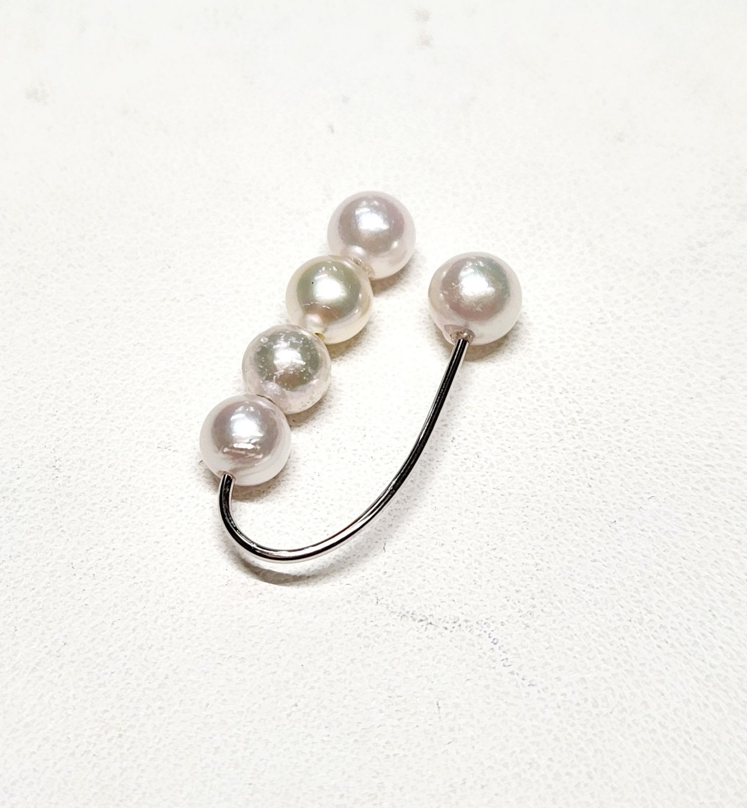 ピアス&ブローチ付き 水彩アート 原画 手描き アクセサリー イラスト