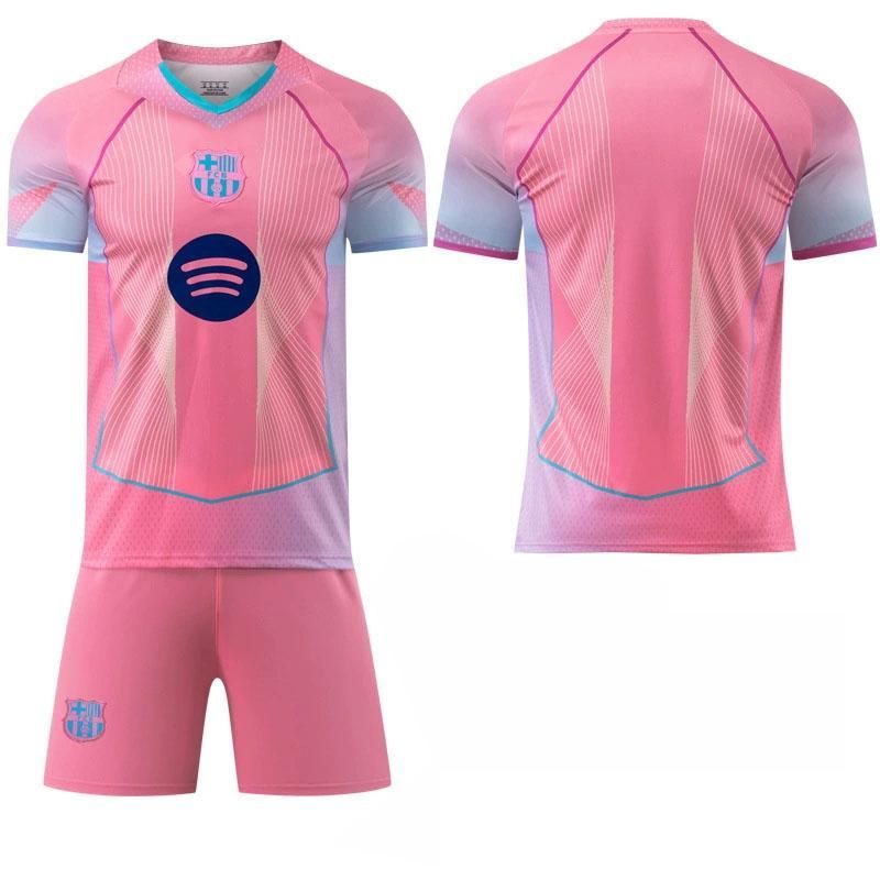 2025-26シーズン バルセロナ 特別記念版 ピンク サッカーシャツ（9番