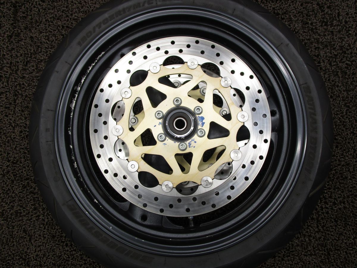 XJR1200 フロントホイール ディスク □A6774 4KG ヤマハ 4CC キャブ車 動画有