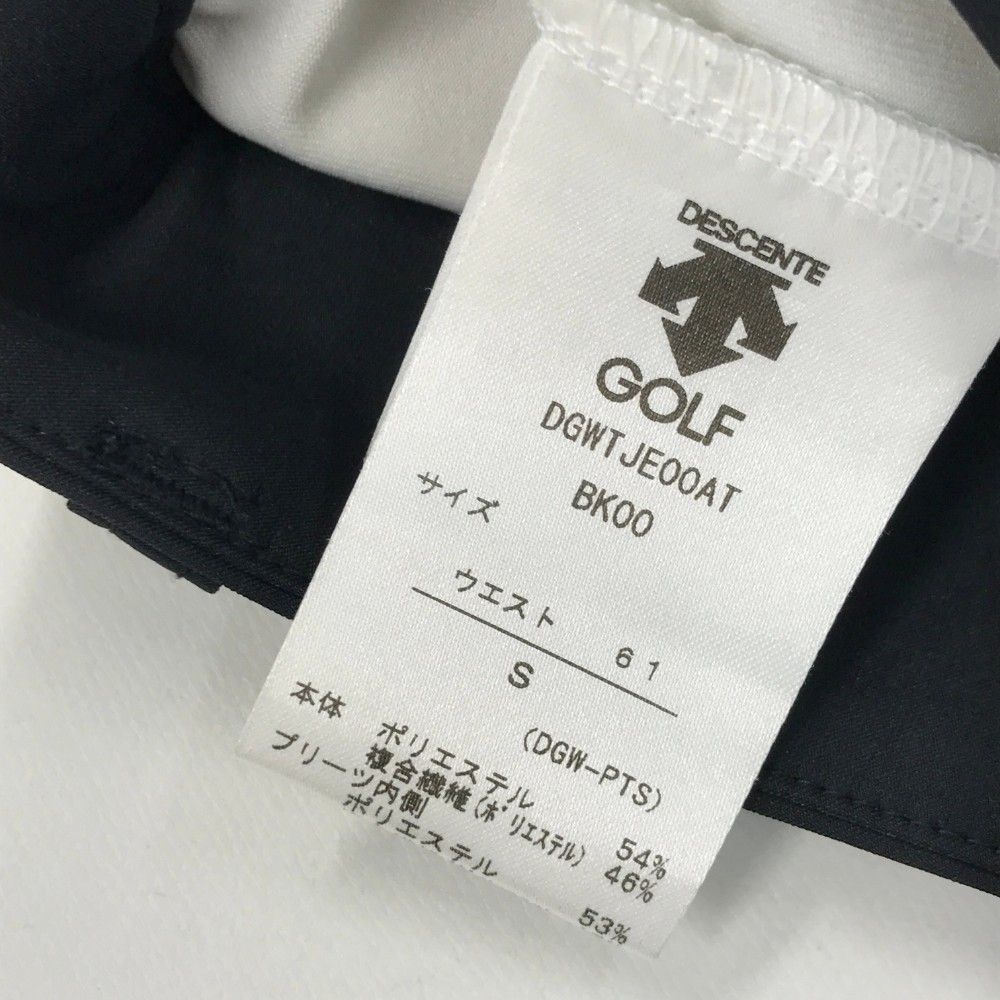 サイズ：61/S DESCENTE GOLF デサントゴルフ  インナー付 プリーツスカート  ブラック系 [240101444718] ゴルフウェア レディース ストスト サイズ：61/S DESCENTE GOLF デサントゴルフ インナー付