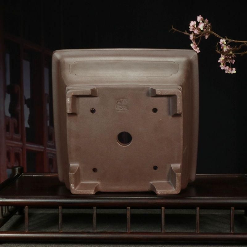 中国宜興 正方形鉢 紫砂鉢 盆栽鉢 植木鉢 小品盆栽鉢 大品盆栽鉢