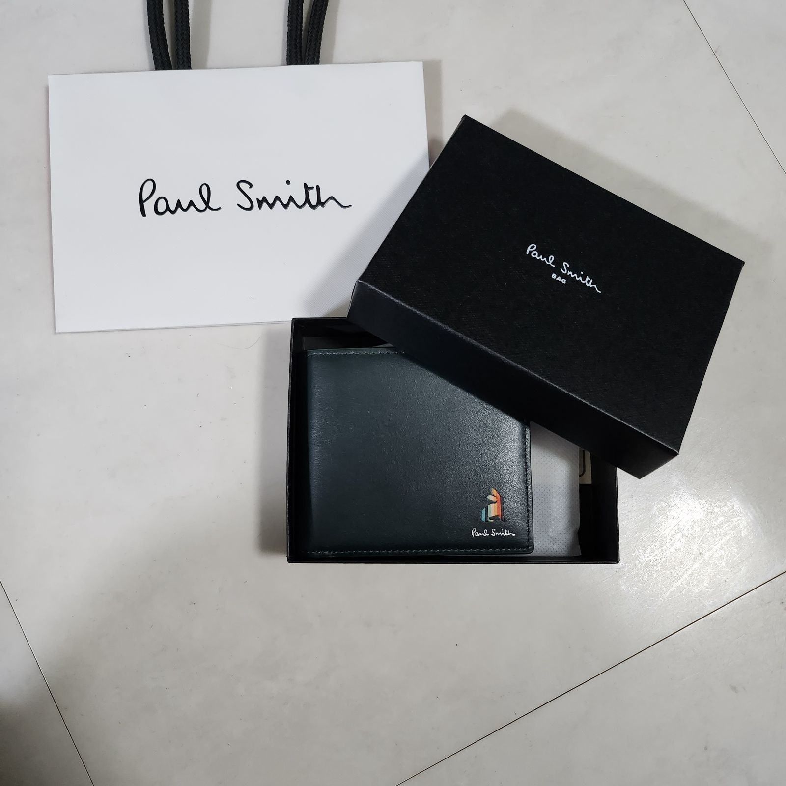 Paul Smith ポールスミス 財布 2つ折り財布 ウサギ メンズ 革 レザー 