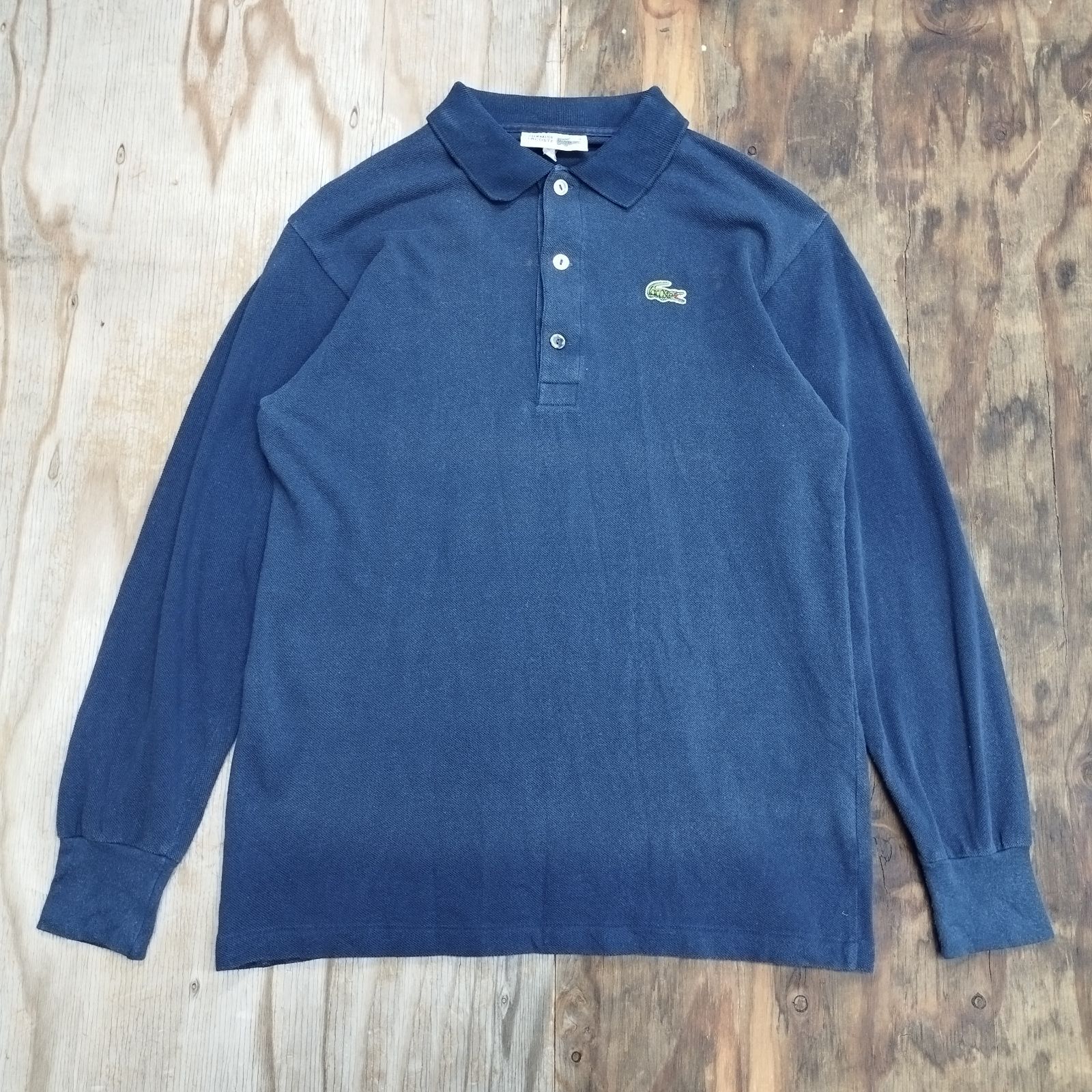 CHEMESE LACOSTE シュミーズラコステ　ヴィンテージ　ポロシャツ CHEMISE LACOSTE シュミーズ ラコステ 鹿の子 長袖 ポロシャツ