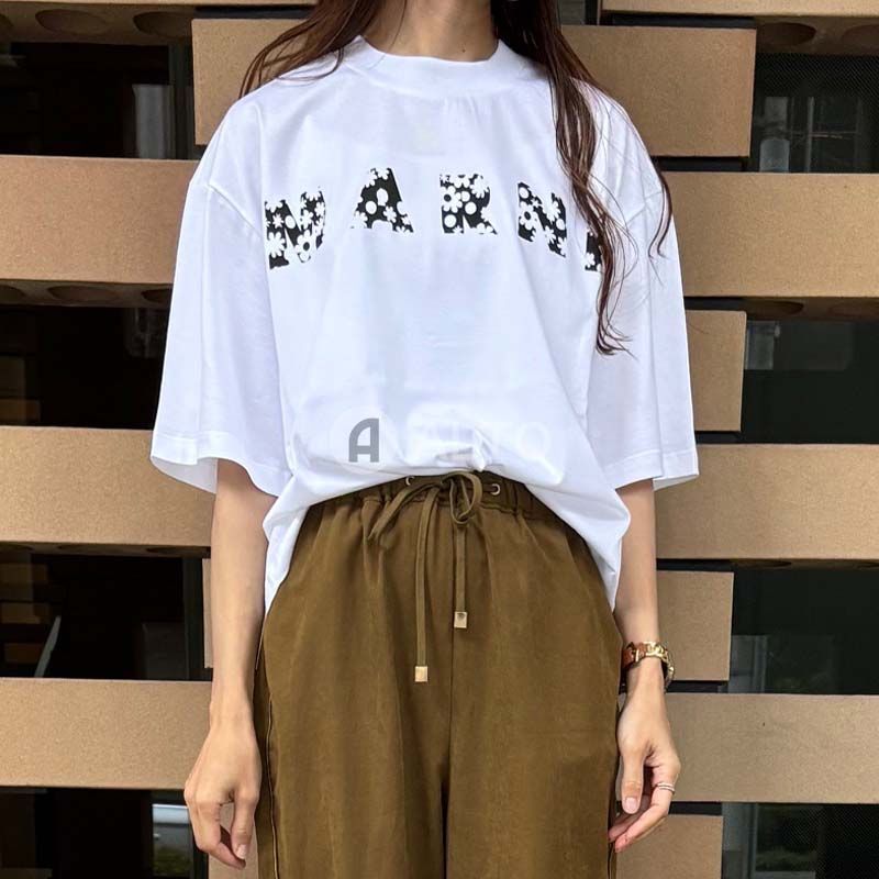 Tシャツ・カットソー MARNI SS25 (THJET49P15 USCX50FLW01) 2025春夏物モデル】 MARNI マルニ THJET49P15 USCX50 FLW01