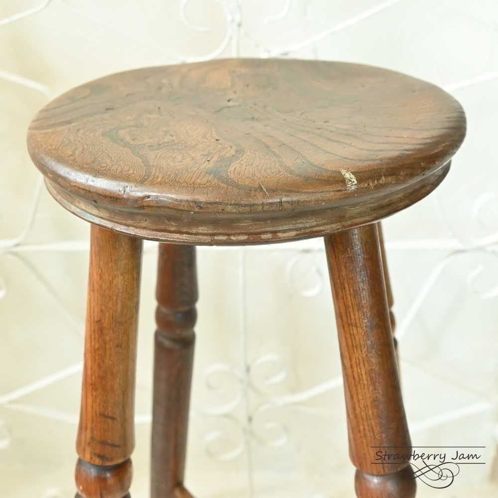 イギリスアンティークスツール 英国アンティーク木製チェア 英国