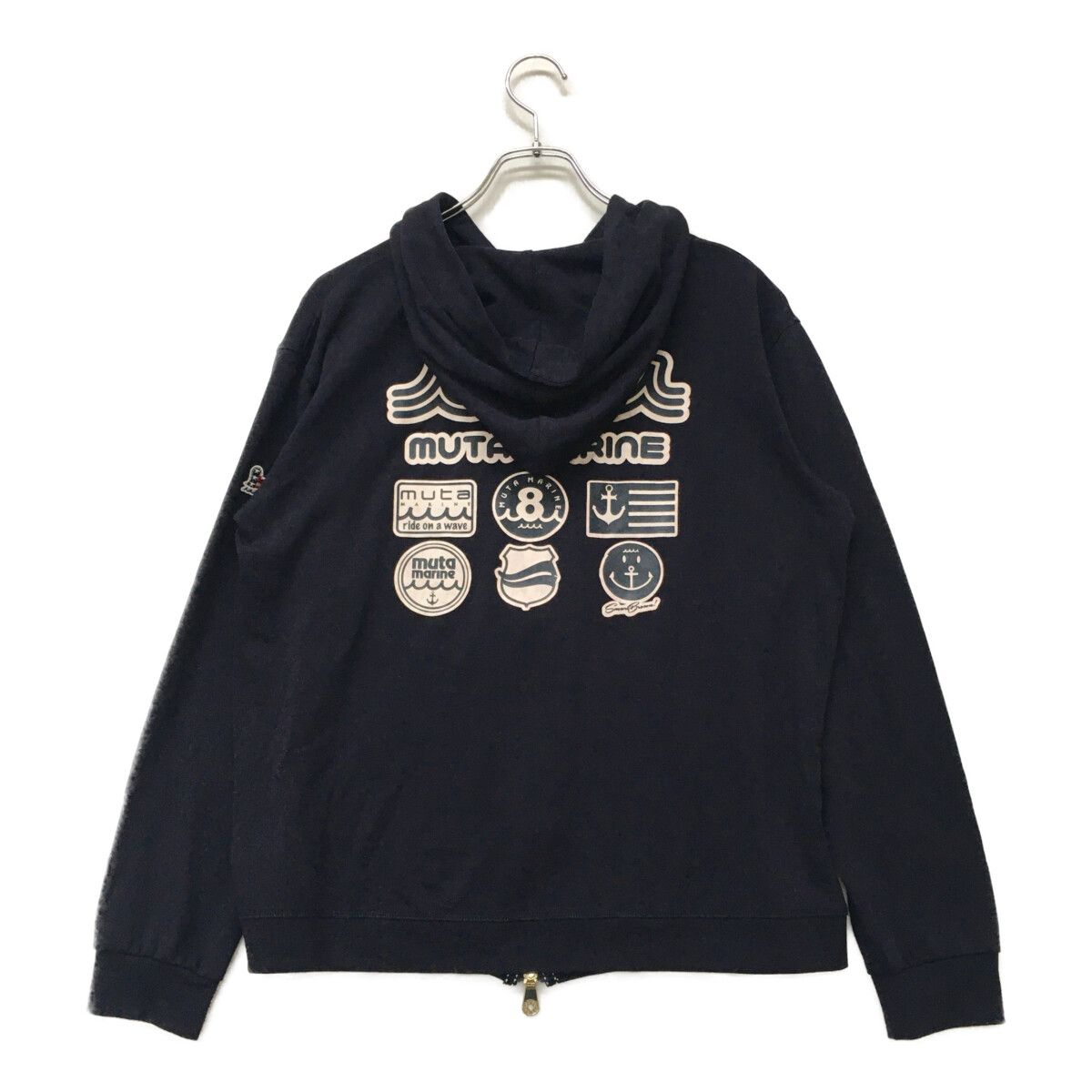 メンズ ムータマリン muta MARINE パーカー XL 紺 ネイビー