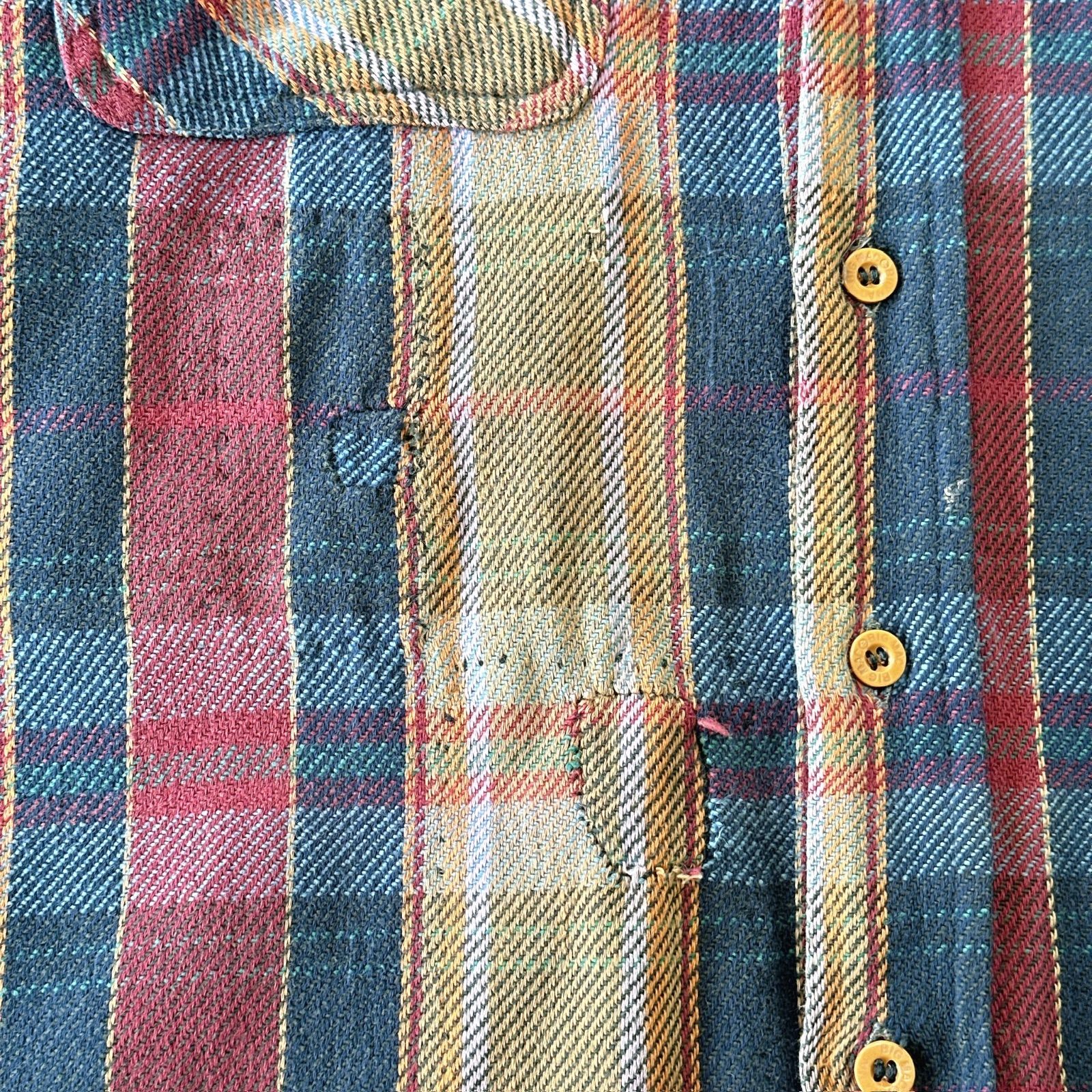 TMT Big Holiday チェック柄ネルシャツ TMT Big Holiday オレンジ/ブラックネルシャツ T.M.T. チェック柄