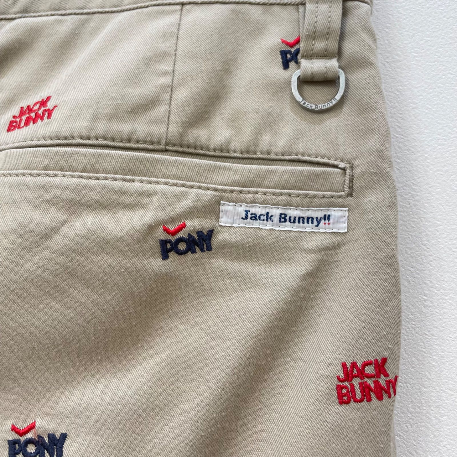 【レア】ジャックバニー×PONY コラボパンツ JACK BUNNY!! ジャックバニー × PONY ポニー ロゴエンブロイ