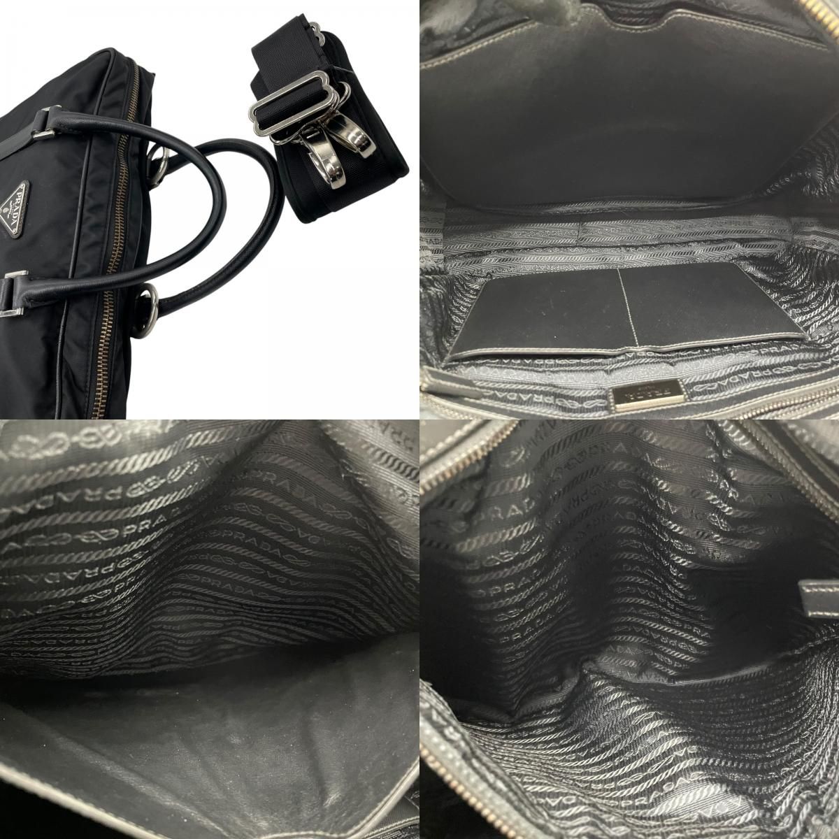 美品】PRADA プラダ ビジネスバッグ ブリーフケース 書類鞄 2WAY 三角