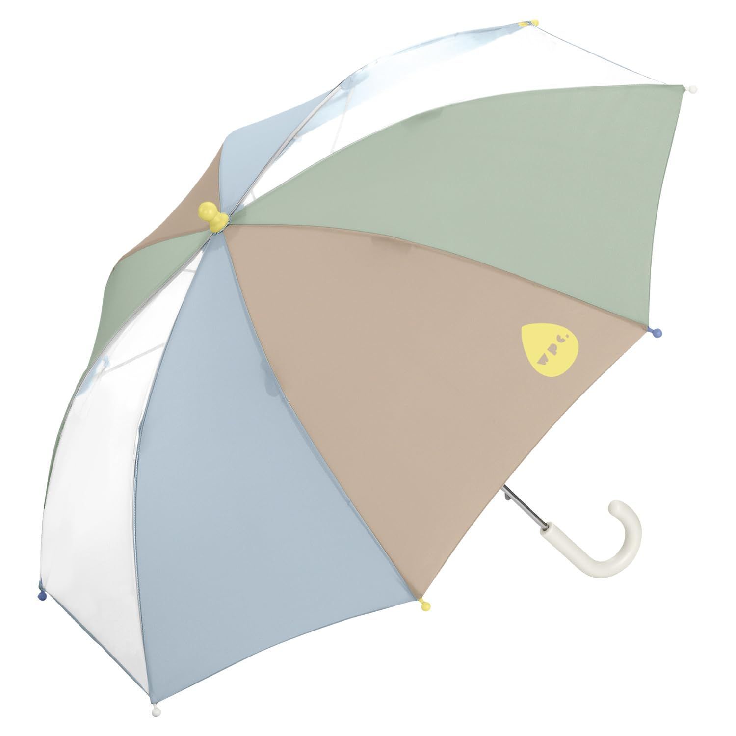 ベージュ 親骨50cm キッズ クレイジーパターン おしゃれ 可愛い 前が見やすい 透明 UMBRELLA【50】雨傘 リフレクター 軽い 丈夫 男の子 【2024】Wpc.KIDS 女の子 子供 WKN0350-416-205