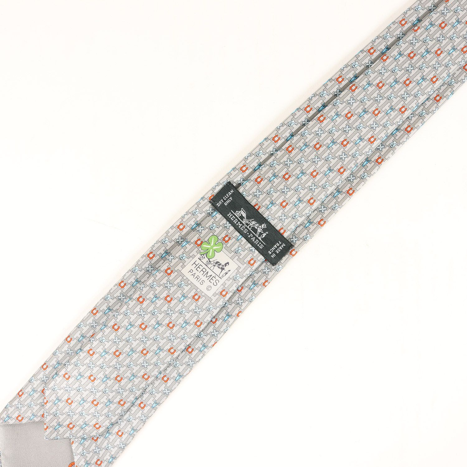 希少✨美品✨ HERMES エルメス　ネクタイ　H柄 クローバー　ホースシュー 美品】HERMES エルメス ネクタイ | 近年モデル Hマーク