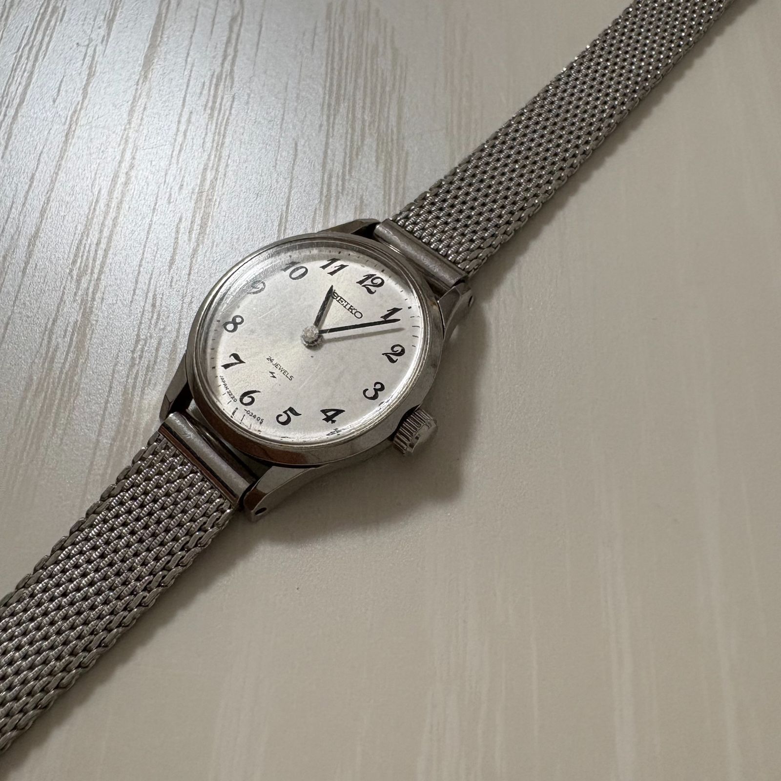 SEIKO セイコー 24JEWELS 2220-0020 腕時計 アナログ(手巻き) シルバー 