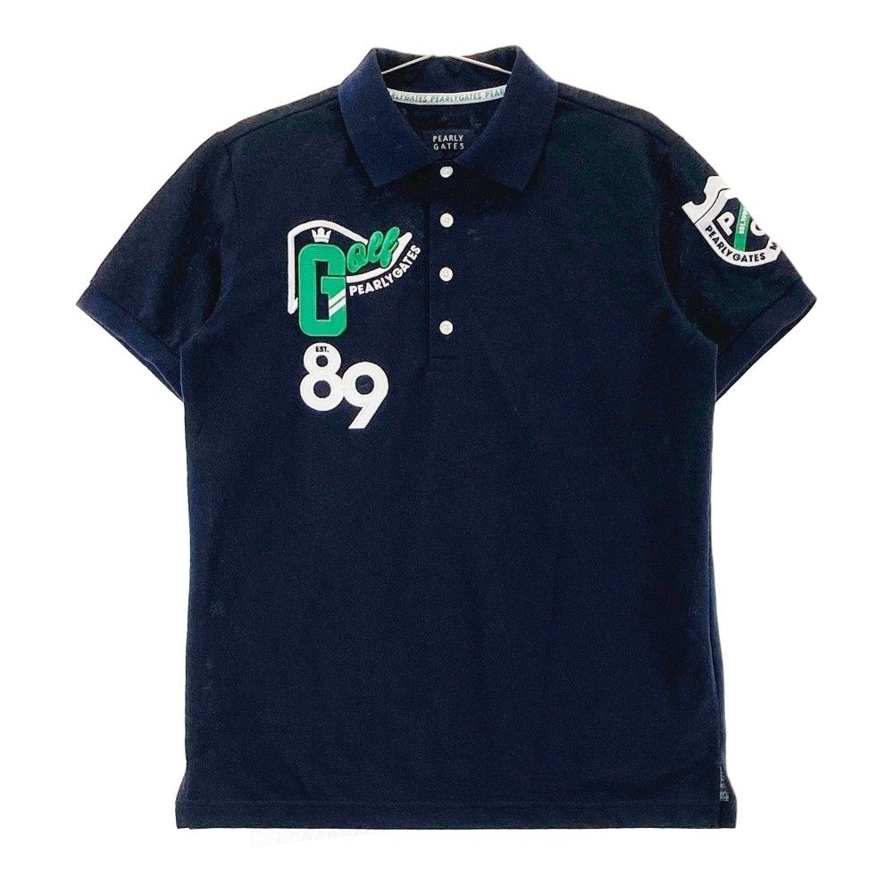 パーリーゲイツ メンズ半袖ポロシャツ ネイビー サイズ4