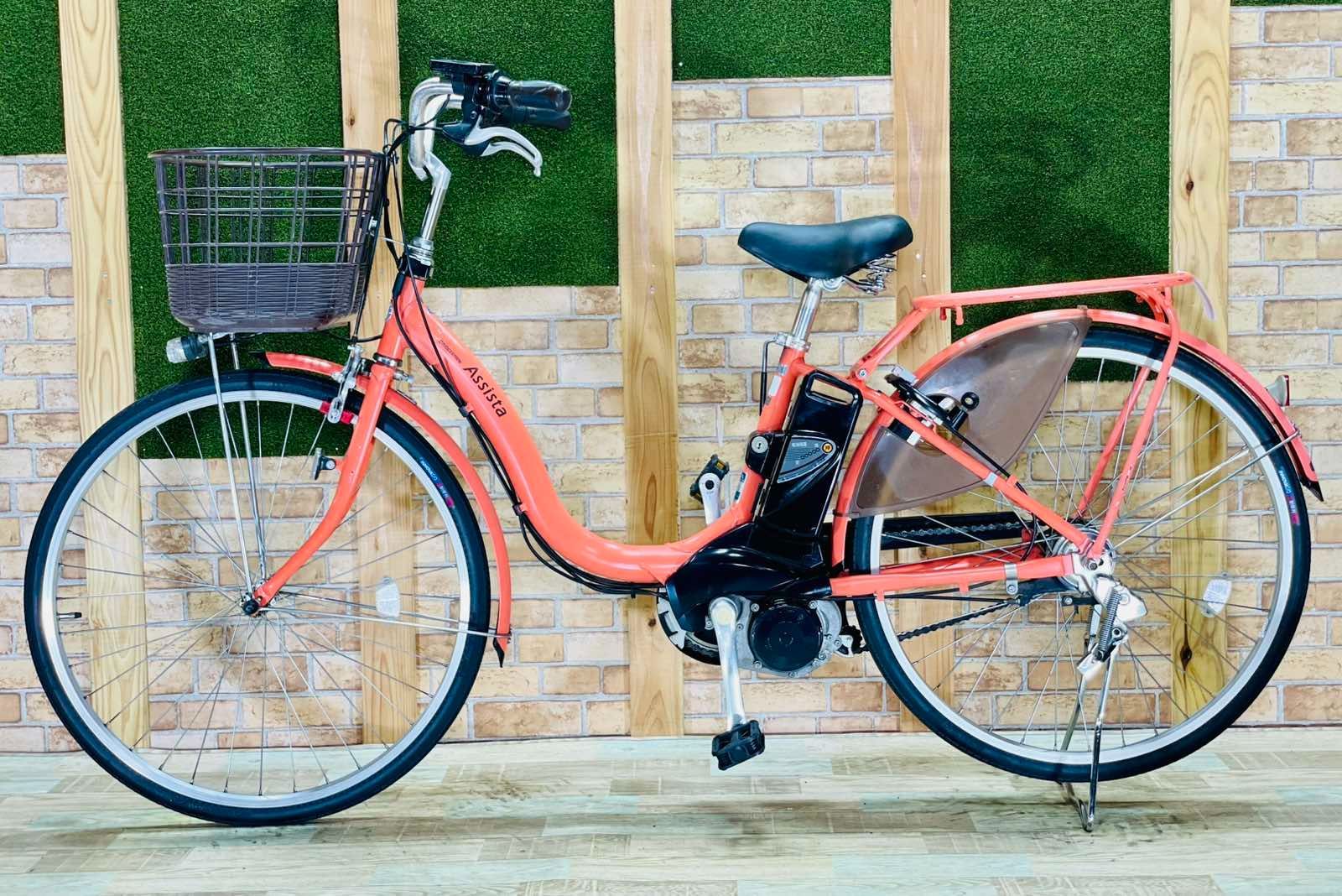 超破格 BRIDGESTONE アシスタベーシック オレンジ系 人気モデル ブリヂストン電動アシスト自転車 8.9AH シティタイプ 26インチ 完成車 超 H2576 BRIGHTFACE_UK