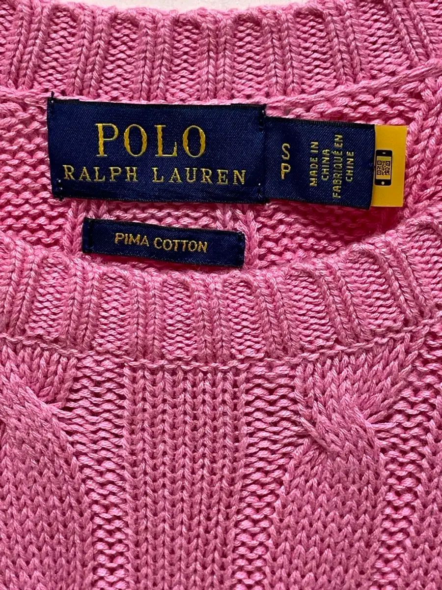 ポロ Ralph Lauren(ラルフローレン) ケーブルニット ピンク S