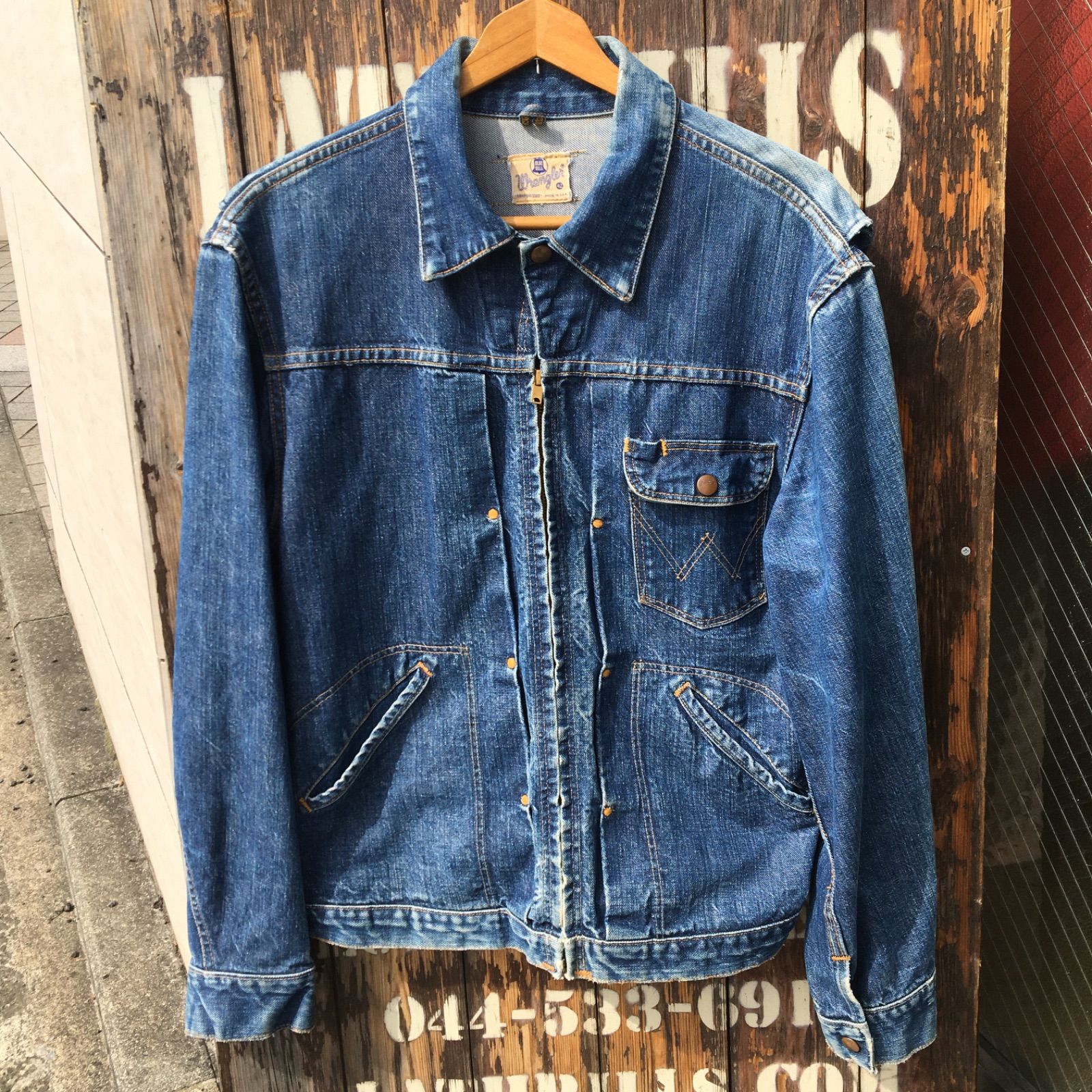 60s USA製 Wrangler 11MJZ ビンテージ ラングラー デニム ジャケット 