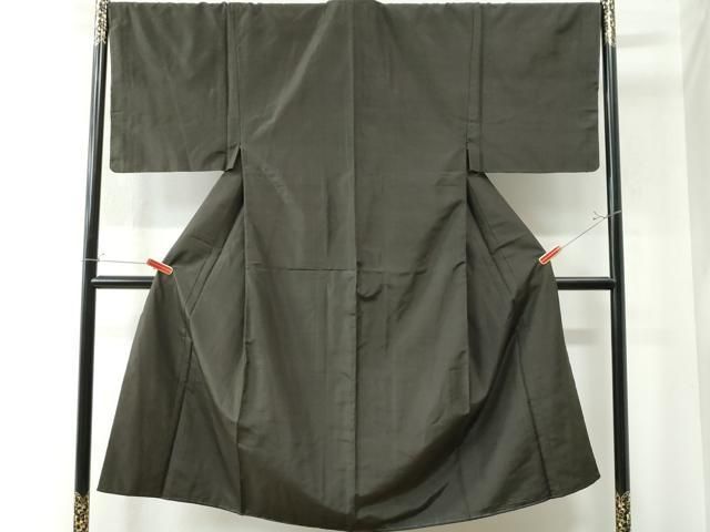 平和屋着物●男性 紬 縞 正絹 ♥ CAAW8125yc