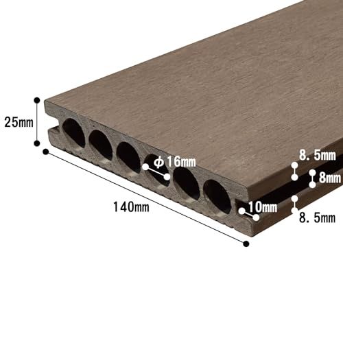 igarden 床板材 樹脂製 14 180 2 5 cm セット ダークブラウン 腐らない ウッドデッキ アイウッドフォー 人工木材 人工木製 ハードウッド 床板m 4929 e 57 a