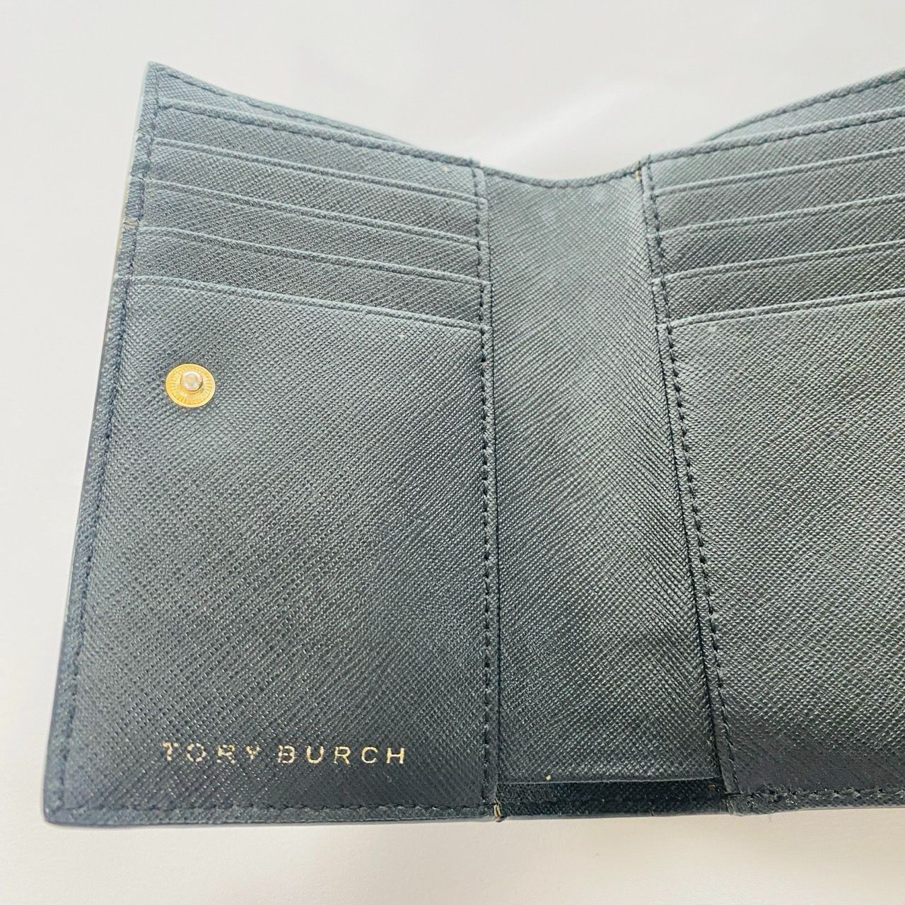R*)様 TORY BURCH ブラック 三つ折り財布 TORY BURCH（トリーバーチ） 三つ折り財布 FLEMING SOFT SMALL FLAP