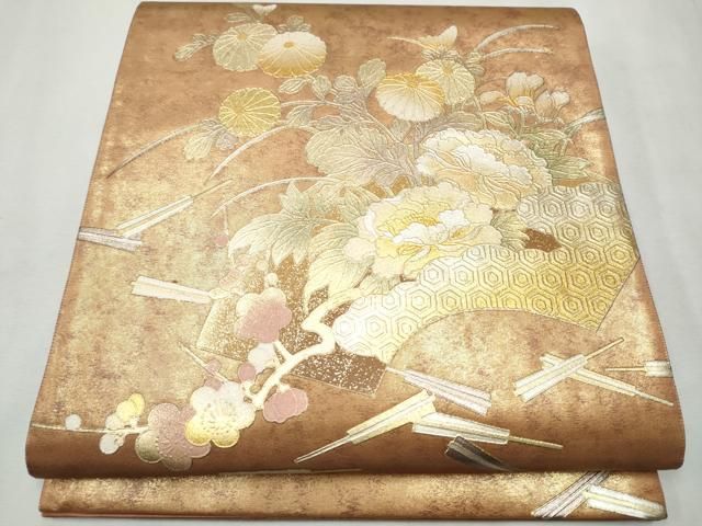 まゆです⭐︎金彩友禅　卓越技能者　名工　和田光正　袋帯　未使用品 現代の名工 故：和田光正】 特選金彩友禅袋帯 ≪御仕立て上がり