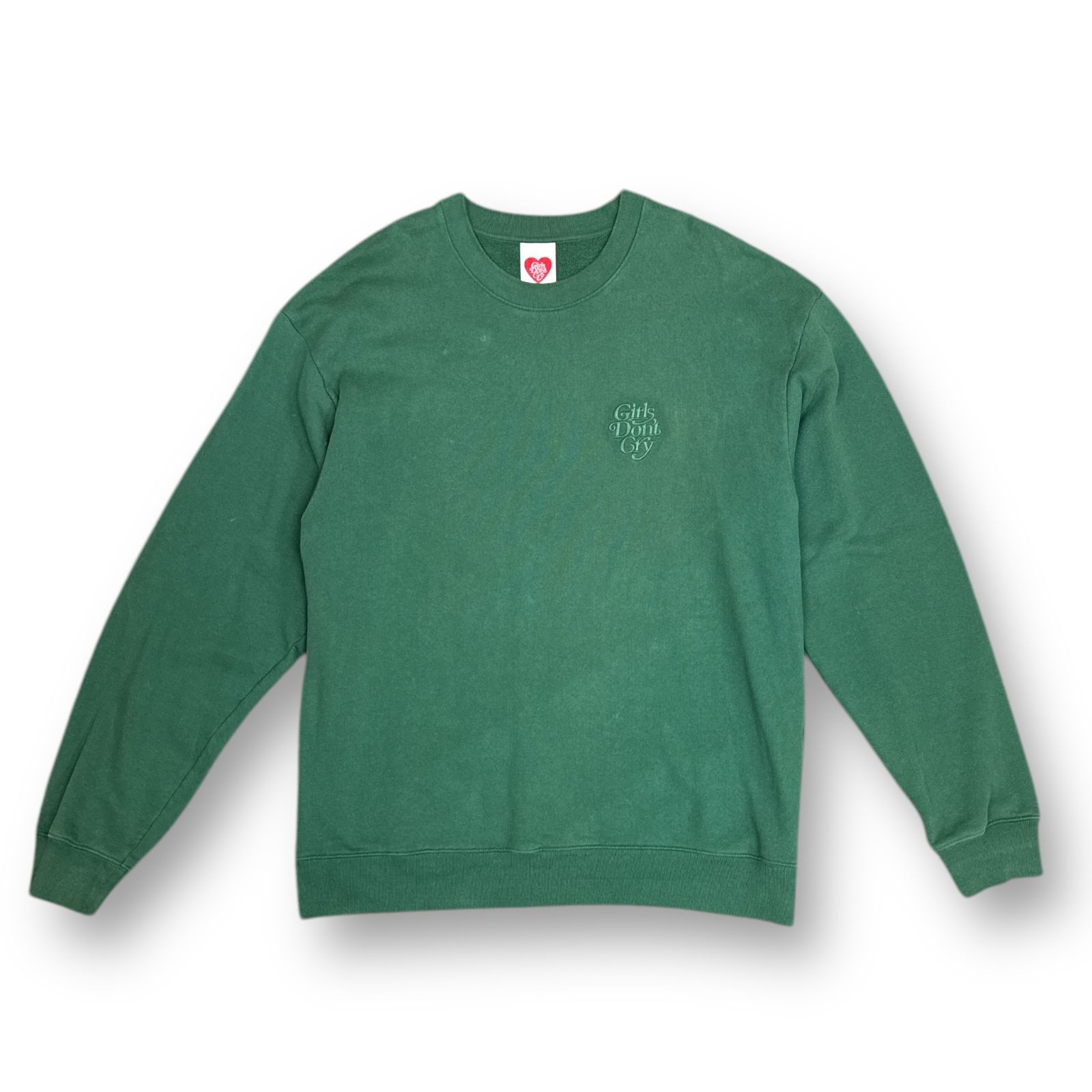 Girl's Don't Cry 刺繍スウェット Girls Don't Cry GDC Angel Logo Crewneck Sweatshirt Blue Red