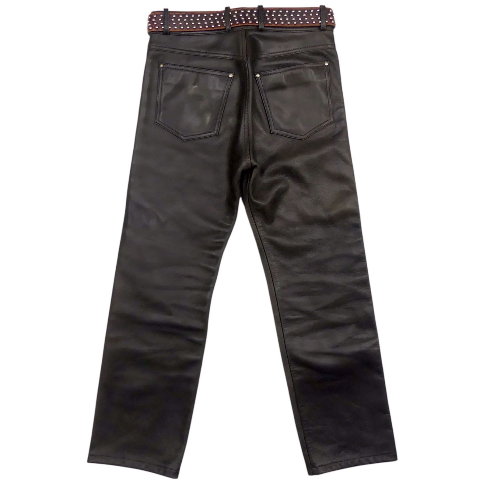 90s Harley-Davidson 本革パンツ レザー ビンテージ 古着 HARLEY DAVIDSON ハーレーダビッドソンレザーパンツ 本革