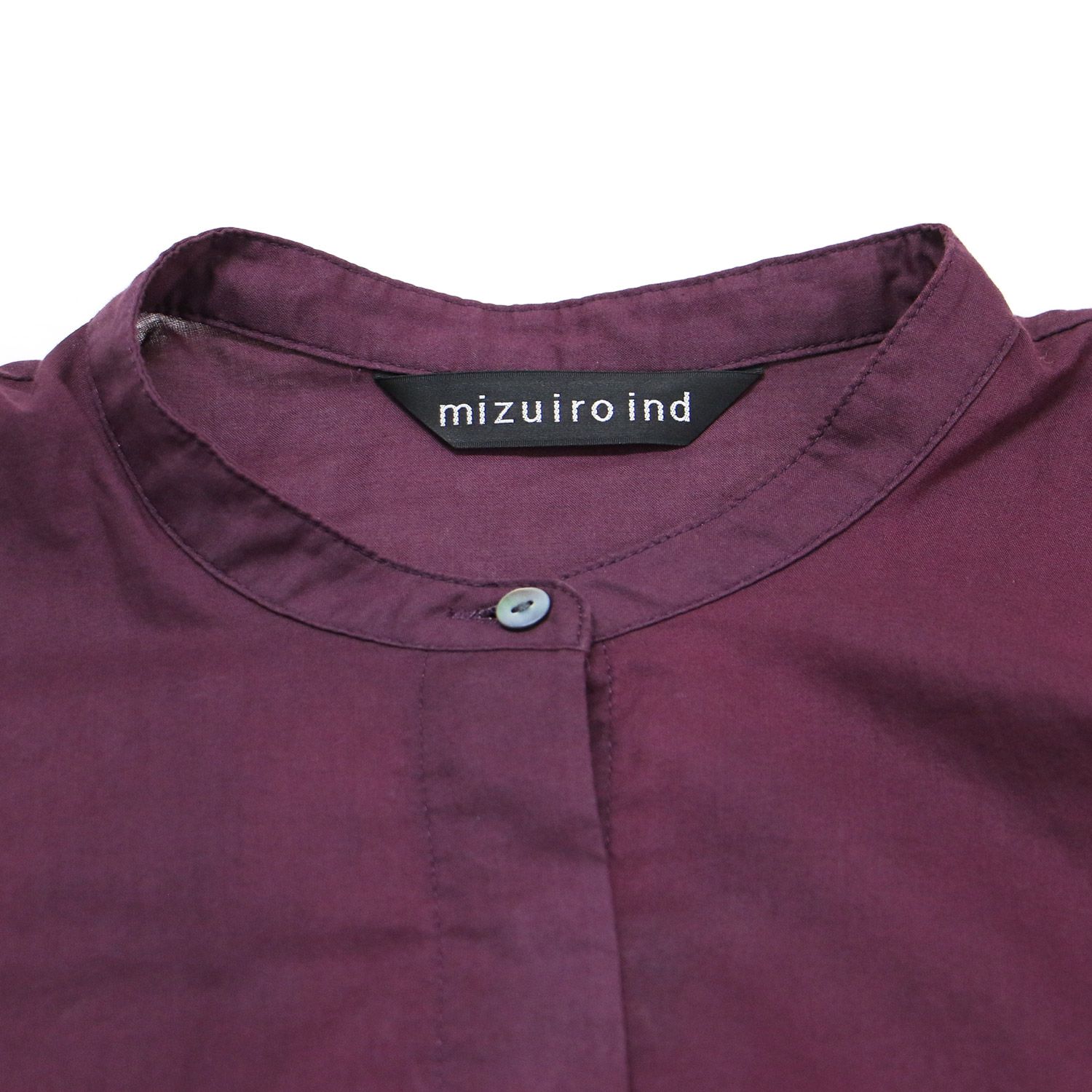 mizuiro ind ミズイロインド シャツ ワイン サイズ:F / 24秋冬