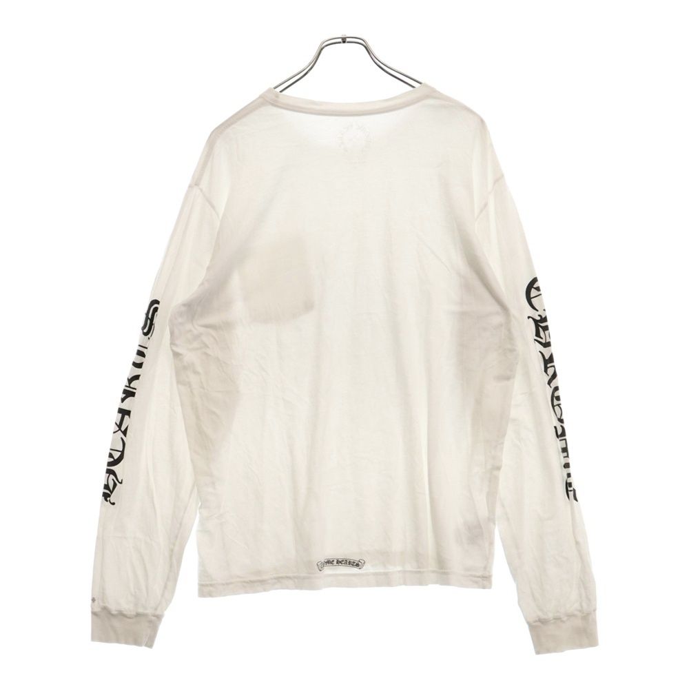 CHROME HEARTS (クロムハーツ) Neck Logo L/S Tee ネックロゴプリント