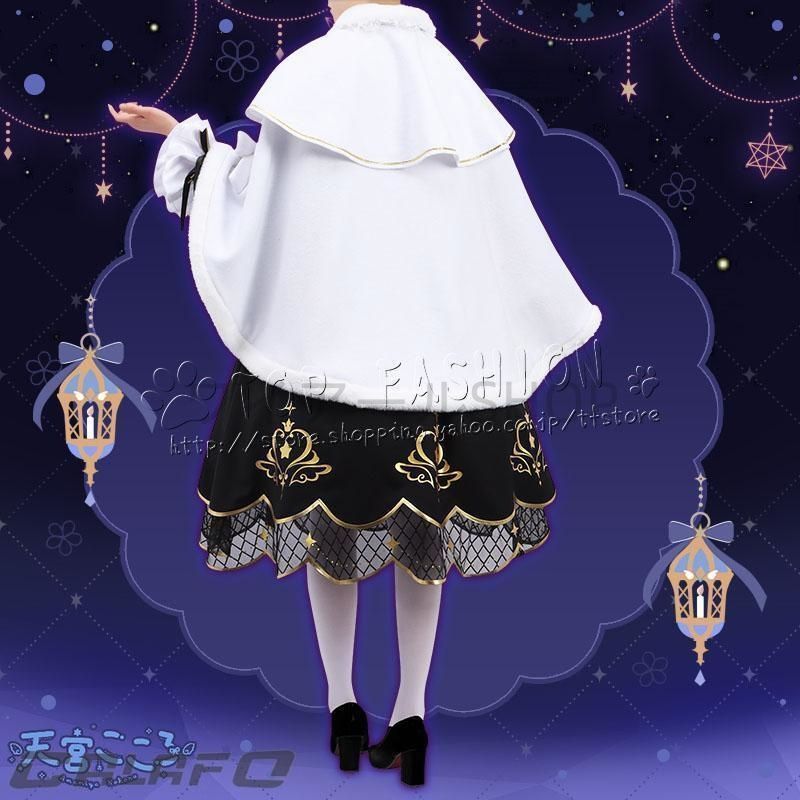 にじさんじ Vtuber 風 天宮こころ あまみや こころ Amya Kokoro クリスマス 新衣装 ウィッグ レディース コスプレ衣装 変装 仮装