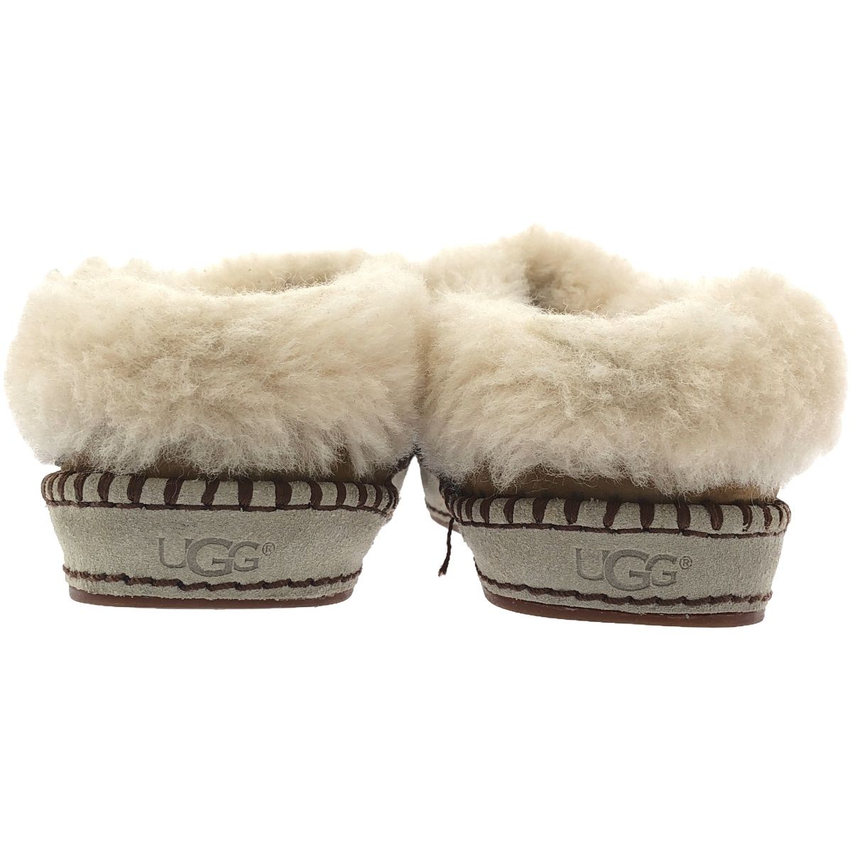 UGG アグ シープスキン スリッポンシューズ キャメル 24cm - メルカリ