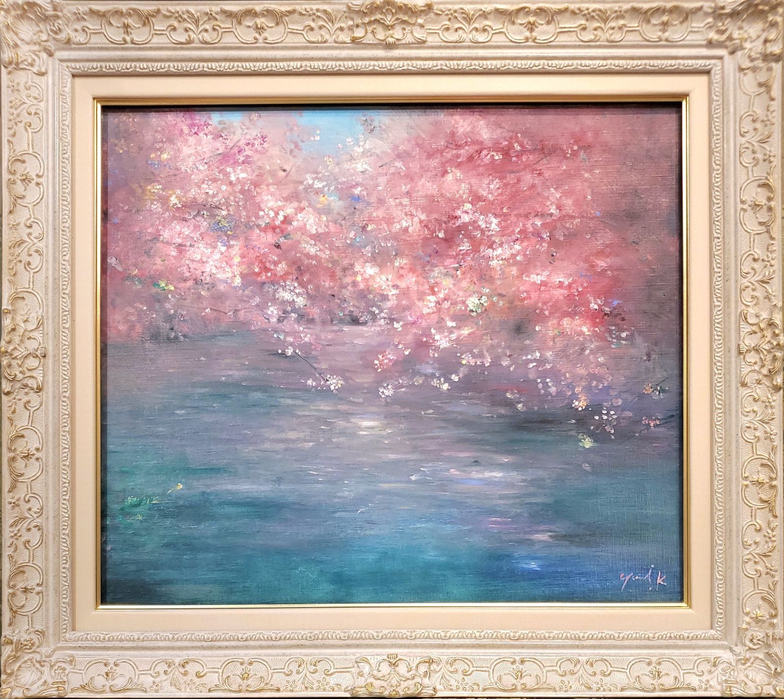 絵画 ｢Close to you ～ 春｣ F10 額付 2024 Yumi Kohnoura 神之浦